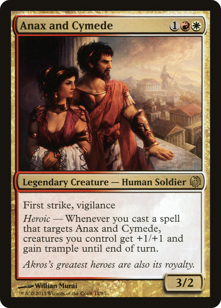 {R} Anax and Cymede [Duel Decks: Heroes vs. Monsters][DDL 011]