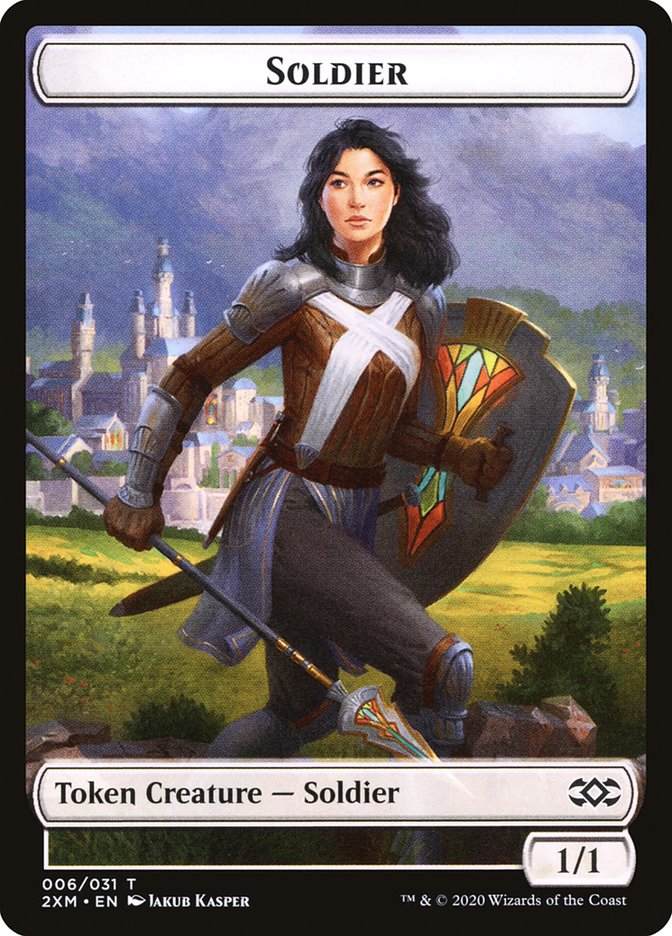{T} Beast // Soldier Double-sided Token [Double Masters Tokens][T2XM 013]