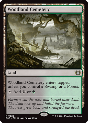 {R} Woodland Cemetery [Duskmourn: House of Horror Commander][DSC 326]