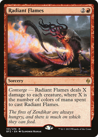{R} Radiant Flames [Battle for Zendikar][BFZ 151]