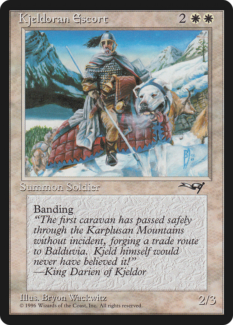 {C} Kjeldoran Escort (Wall Background) [Alliances][ALL 7B]