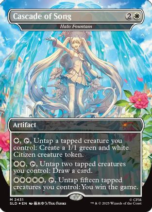 {R} Halo Fountain - Cascade of Song (Foil) [Secret Lair Drop Series] [SLD 2431]