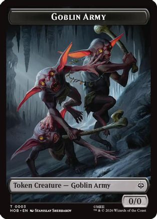 {@@HOB C} Goblin Army (0003) // Treasure (0012) Double-Sided Token [The Hobbit] [HOB 3 // 12]