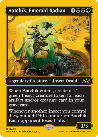 {@R} Aatchik, Emerald Radian (First-Place Foil) [Aetherdrift][DFT 473]