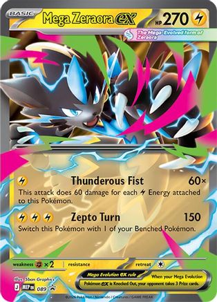 [PKM] Mega Zeraora ex (089) Holofoil [ME Mega Evolution Promo]