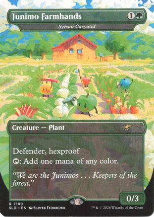 {R} Sylvan Caryatid - Junimo Farmhands (Foil) [Secret Lair Drop Series] [SLD 7189]
