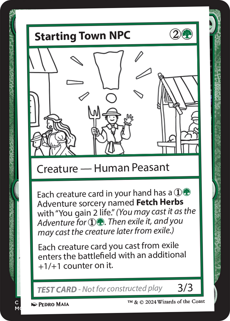 {C} Starting Town NPC [Mystery Booster 2 Playtest Cards][MB2 PLAYTEST]