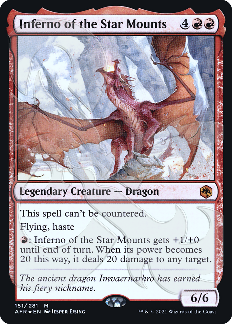 {R} Inferno of the Star Mounts (Ampersand Promo) [Dungeons & Dragons: Adventures in the Forgotten Realms Promos][AMP AFR 151]
