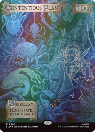 {R} Contentious Plan (Out Of Sight Foil) (Foil) [Secret Lair Drop Series] [SLD 2568]