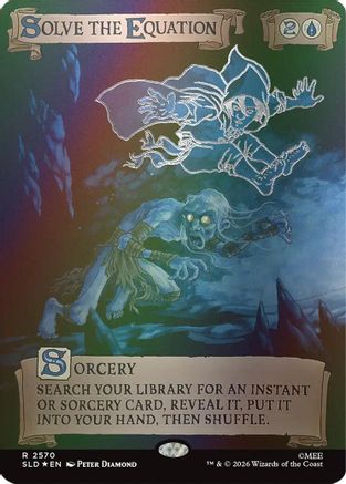 {R} Solve the Equation (2570) (Out Of Sight Foil) (Foil) [Secret Lair Drop Series] [SLD 2570]