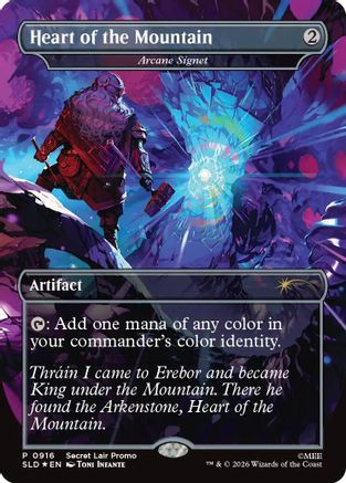 {R} Arcane Signet - Heart of the Mountain (Foil) [Secret Lair Drop Series] [SLD 916]