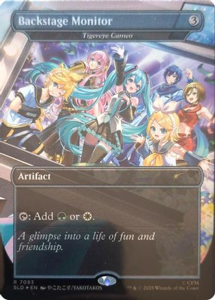 {R} Tigereye Cameo - Backstage Monitor (Foil) [Secret Lair Drop Series] [SLD 7093]