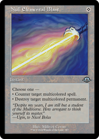 {C} Null Elemental Blast (Retro) [Modern Horizons 3][MH3 387]