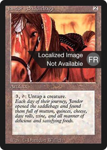 {F} Jandor's Saddlebags [Foreign Black Border][FBB 3ED 257]