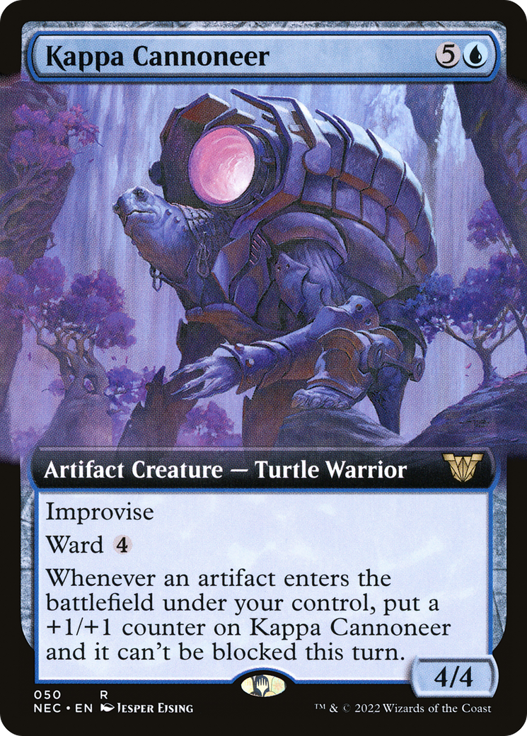 {R} Kappa Cannoneer (Extended Art) [Kamigawa: Neon Dynasty Commander][NEC 050]
