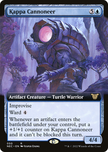 {R} Kappa Cannoneer (Extended Art) [Kamigawa: Neon Dynasty Commander][NEC 050]