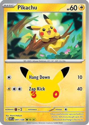 [PKM] Pikachu (041/128) Holofoil [ME 30th Celebration]