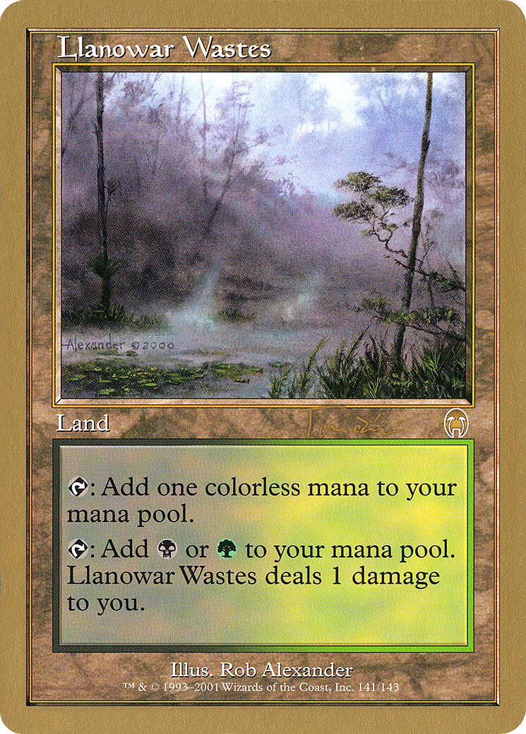 {R} Llanowar Wastes (Jan Tomcani) [World Championship Decks 2001][GB WC01 JT141]