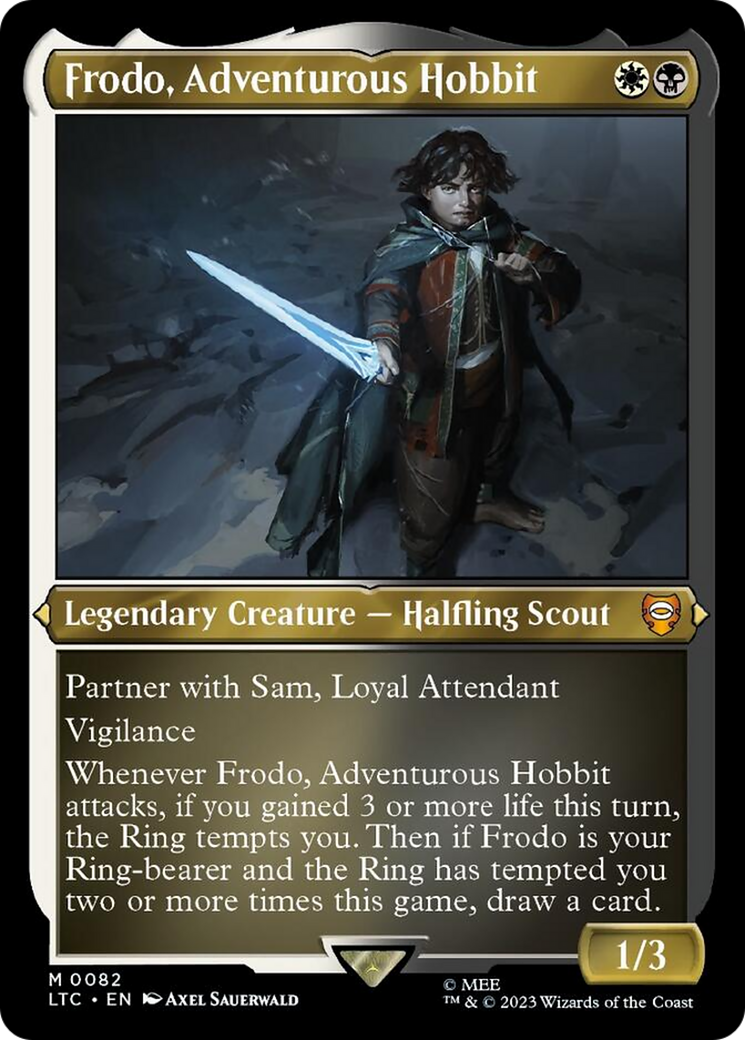 {R} Frodo, Adventurous Hobbit (Display Commander) [The Lord of the Rings: Tales of Middle-Earth Commander][LTC 082]