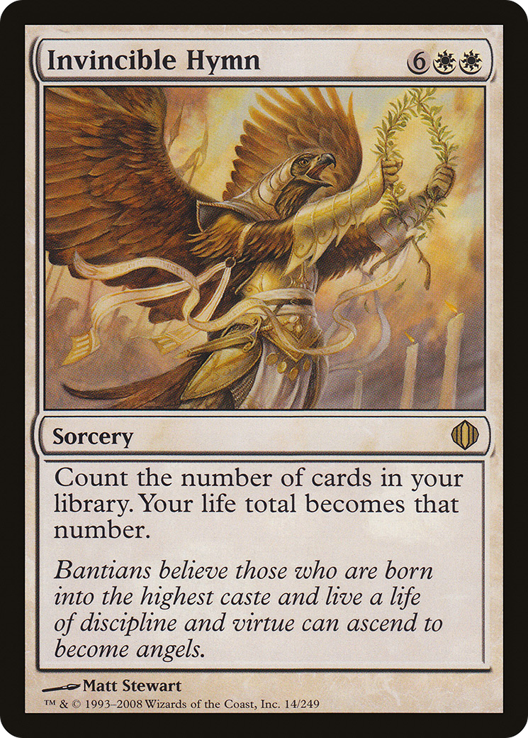 {R} Invincible Hymn [Shards of Alara][ALA 014]