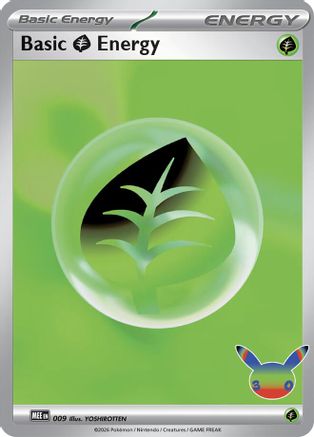 [PKM] Basic Grass Energy (30th Celebration) (009) Holofoil [MEE Mega Evolution Energies]