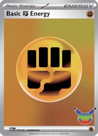 [PKM] Basic Fighting Energy (30th Celebration) (014) Holofoil [MEE Mega Evolution Energies]