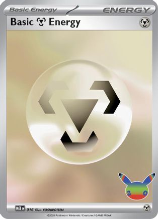 [PKM] Basic Metal Energy (30th Celebration) (016) Holofoil [MEE Mega Evolution Energies]
