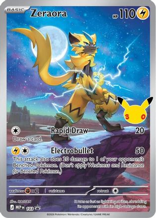 [PKM] Zeraora (30th Celebration) (103) Holofoil [ME Mega Evolution Promo]