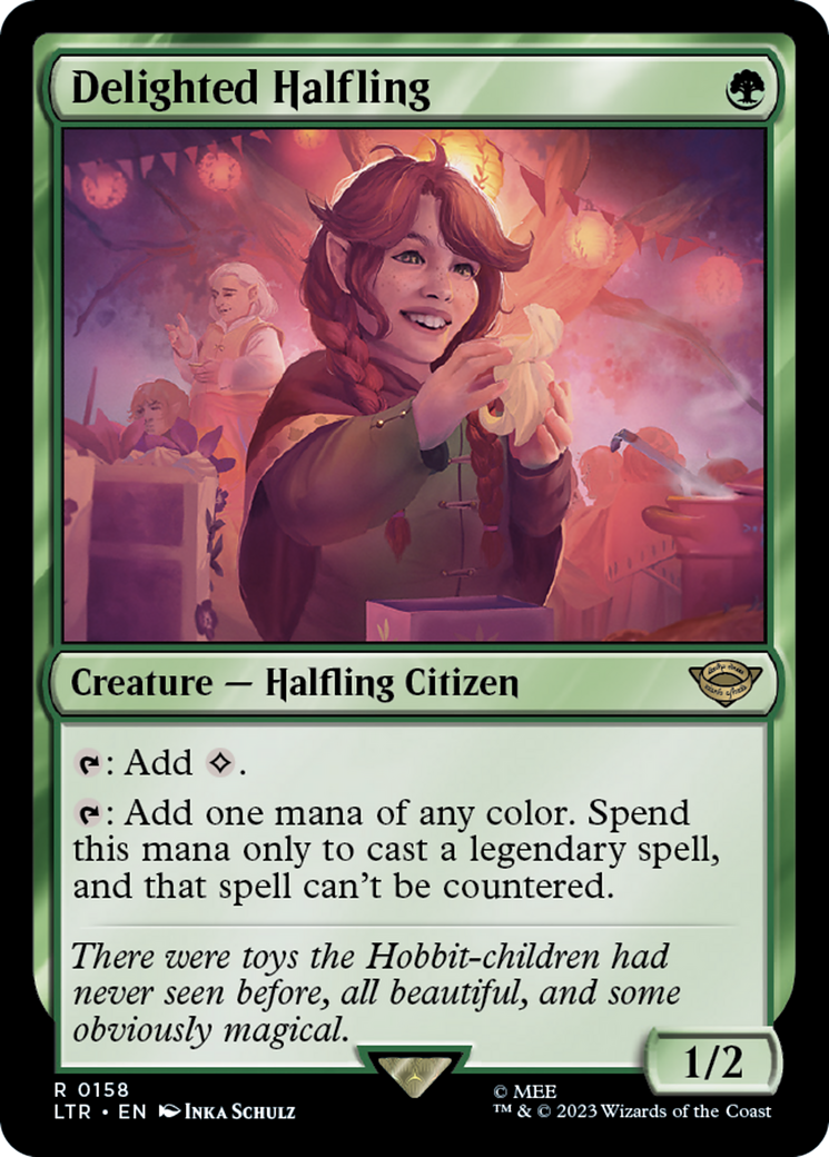 {R} Delighted Halfling [The Lord of the Rings: Tales of Middle-Earth][LTR 158]