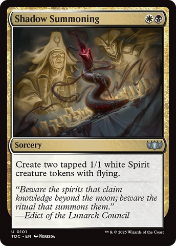 {C} Shadow Summoning [Tarkir: Dragonstorm Commander][TDC 101]