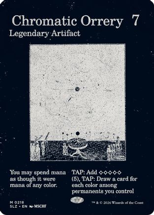 {R} Chromatic Orrery (0218) [Secret Lair x MSCHF The Zeta Set] [SLZ 218]