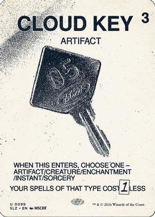 {C} Cloud Key (0099) [Secret Lair x MSCHF The Zeta Set] [SLZ 099]
