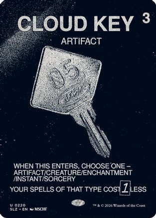 {C} Cloud Key (0220) [Secret Lair x MSCHF The Zeta Set] [SLZ 220]