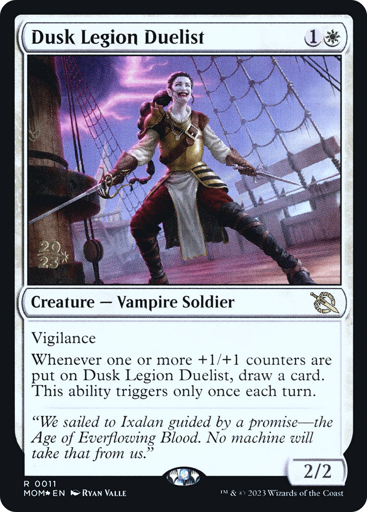 {R} Dusk Legion Duelist [March of the Machine Prerelease Promos][PR MOM 011]