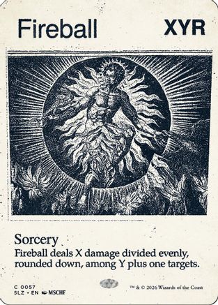 {C} Fireball (0057) [Secret Lair x MSCHF The Zeta Set] [SLZ 057]