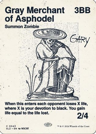 {C} Gray Merchant of Asphodel (0043) [Secret Lair x MSCHF The Zeta Set] [SLZ 043]