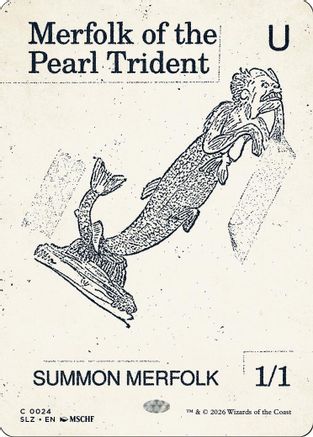 {C} Merfolk of the Pearl Trident (0024) [Secret Lair x MSCHF The Zeta Set] [SLZ 024]