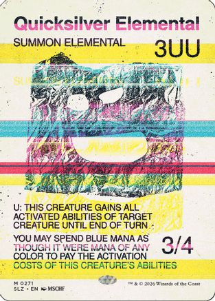 {R} Quicksilver Elemental (0271) [Secret Lair x MSCHF The Zeta Set] [SLZ 271]