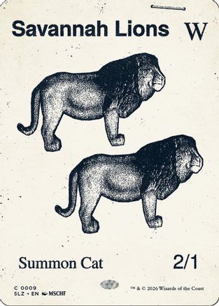 {C} Savannah Lions (0009) [Secret Lair x MSCHF The Zeta Set] [SLZ 009]