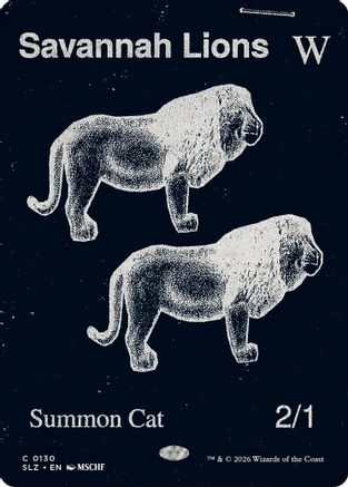 {C} Savannah Lions (0130) [Secret Lair x MSCHF The Zeta Set] [SLZ 130]
