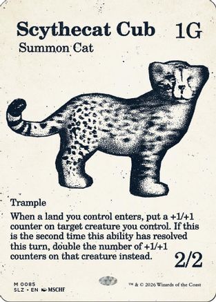 {R} Scythecat Cub (0085) [Secret Lair x MSCHF The Zeta Set] [SLZ 085]