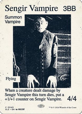 {C} Sengir Vampire (0049) [Secret Lair x MSCHF The Zeta Set] [SLZ 049]