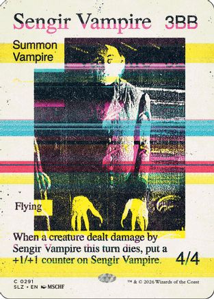 {C} Sengir Vampire (0291) [Secret Lair x MSCHF The Zeta Set] [SLZ 291]