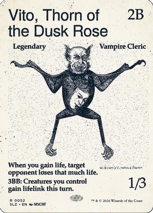{R} Vito, Thorn of the Dusk Rose (0052) [Secret Lair x MSCHF The Zeta Set] [SLZ 052]