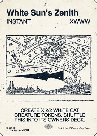 {C} White Sun's Zenith (0012) [Secret Lair x MSCHF The Zeta Set] [SLZ 012]