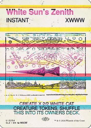 {C} White Sun's Zenith (0254) [Secret Lair x MSCHF The Zeta Set] [SLZ 254]