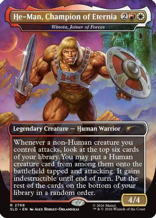 {R} Winota, Joiner of Forces - He-Man, Champion of Eternia (Foil) [Secret Lair Drop Series] [SLD 2768]
