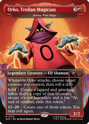 {R} Delina, Wild Mage - Orko, Trollan Magician [Secret Lair Drop Series] [SLD 2770]