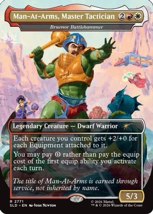 {R} Bruenor Battlehammer - Man-At-Arms, Master Tactician (Foil) [Secret Lair Drop Series] [SLD 2771]
