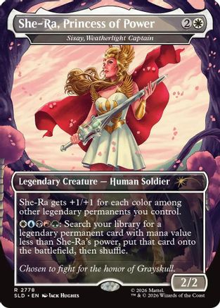 {R} Sisay, Weatherlight Captain - She-Ra, Princess of Power (Foil) [Secret Lair Drop Series] [SLD 2778]